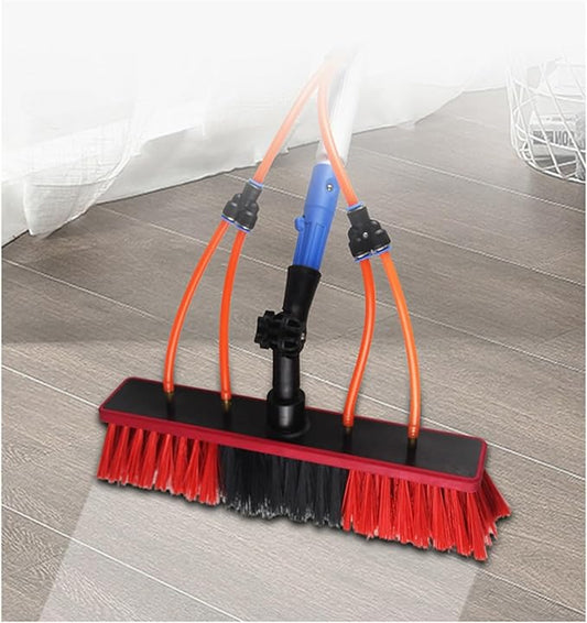 Window Cleaning Brush Cleaner for Solar Panels High Altitude Cleaning Brush High Reach Window Cleaner Tool for Cleaning Roof，Water Powered(55cm/21.7in,6m/19.6ft)