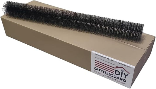 Gutter Brush Guard, Prevents Clogs, Filters Leaves, for 5 Inch Gutters (4.25 Inch - 40 Ft.)