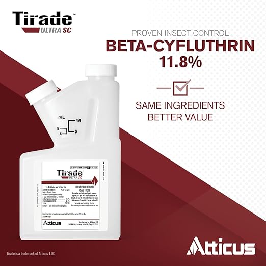 Atticus Tirade Ultra SC Insecticide (240 mL) - Compare to The Leading Brand - Beta-Cyfluthrin Pest Control for Indoor and Outdoor Use (Pack of 2)