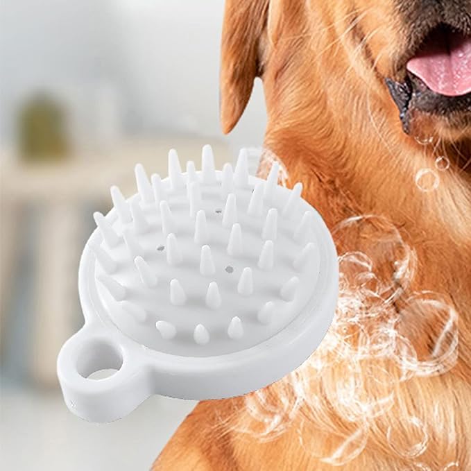 Body Brushes 1pc Silicone Bath Brush Soft Massage Comb for Bathroom Bath Cleaning Tool Pet Accessories Bath