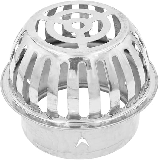 Roof Floor Drain,SAFYY 304 Stainless Steel Roof Drain Dome,Balcony Roof Dome Drain Cover,Yard Outdoor Anti Blocking Strainer,Gardens Gutter Cleaning Tool,Rain Bucket Drainage Parts (1, 150mm/6)