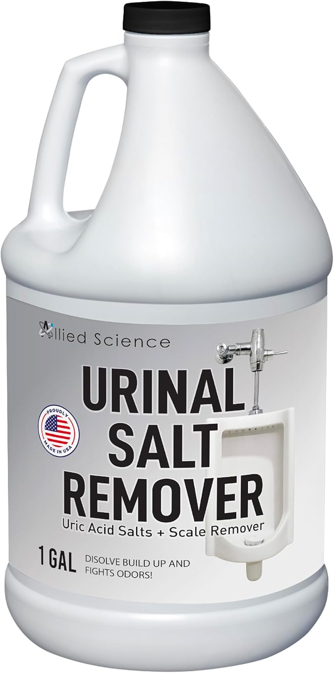 Urinal Salt Remover - Uric Acid Salts Scale Remover Unclogs Urinals and Removes Uric Acid Odors - 4 Gallons