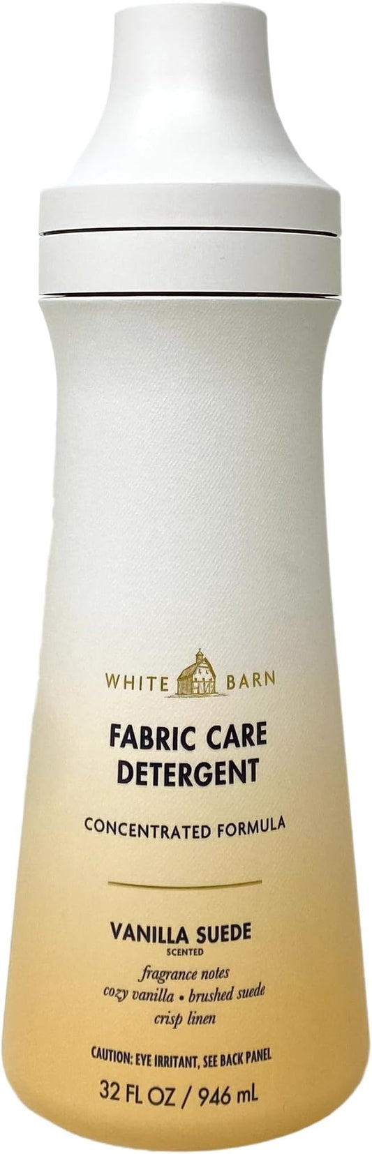 Bath & Body Works Vanilla Suede 2 Pack Fabric Care Detergent Gift Set with a Natural Oats Bar Soap