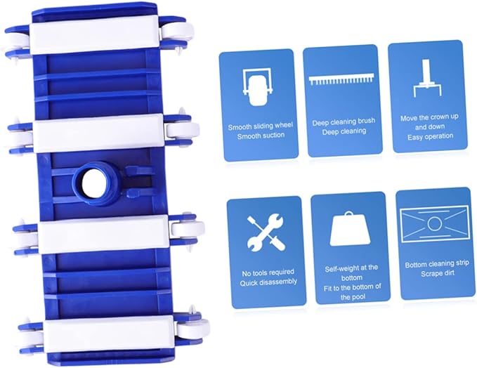 Swimming Pool Cleaning Tool Plastic Weighted for Efficient Pool Maintenance Lightweight Design for Easy Handling for Home Use