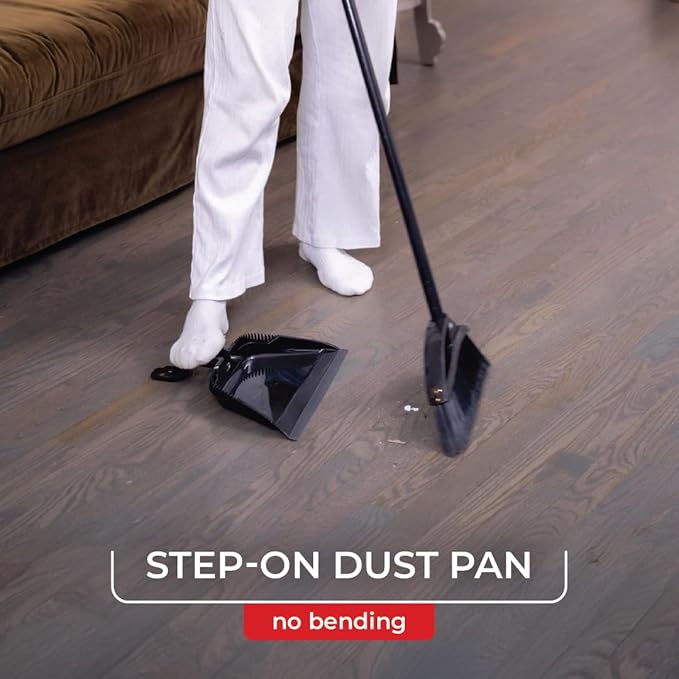 O-Cedar Sweep & Spin Mop Duo | EasyWring Mop + Strong Sweep Broom & Brush