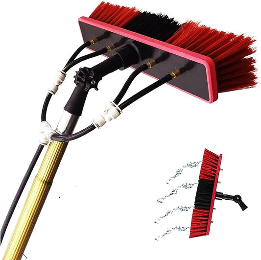 3-12m Extendable Waterfed Pole Window Cleaning Kit - Solar Panel & Conservatory Roof Cleaner with Telescopic Brush Ideal for Efficient Window & Roof Cleaning