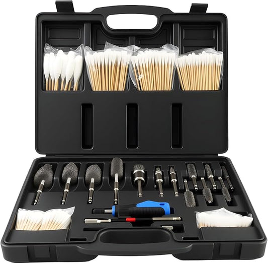 Professional Diesel Injector Seat Cleaning Kit 8090S, Premium Stainless Steel Helix Brushes, Replacement Tool kit for Diesel Injector Seat