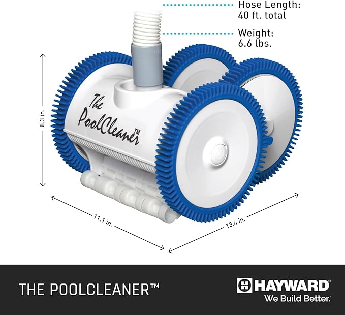 Hayward W3PVS40JST Poolvergnuegen Suction Pool Cleaner, Automatic Vacuum for In-Ground Pools up to 20 x 40 ft.
