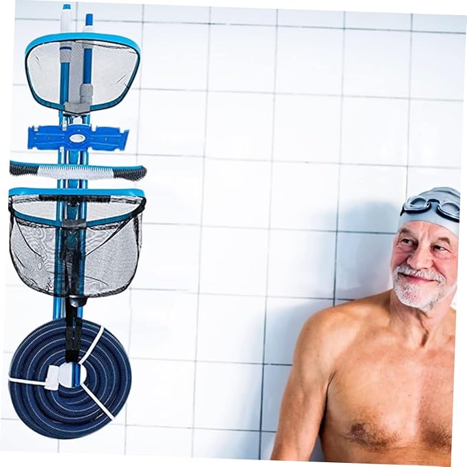 BESPORTBLE 1set Pool Cleaning Tool Rack Storage Hanger for Swimming Pool Accessories Easy Installation Random Color