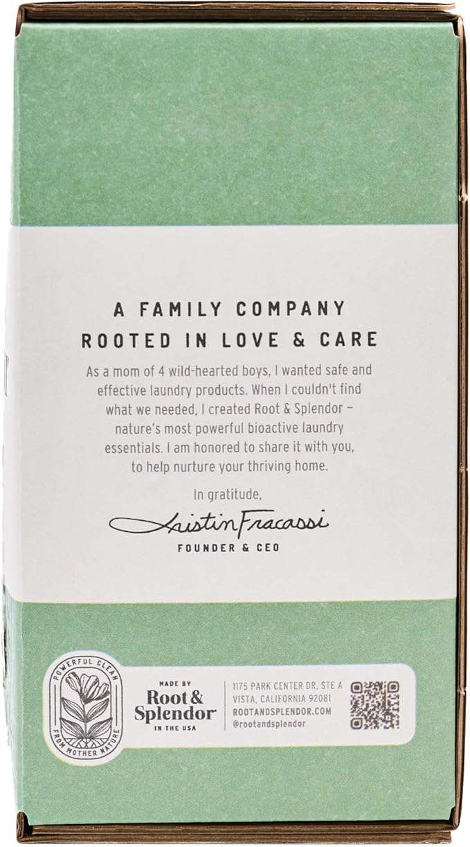 Root & Splendor Ultra Concentrated All Natural Laundry Detergent Liquid - Plant Based, Enzymatic Laundry Soap, Humble Scent, 3 Liter, 200 Loads