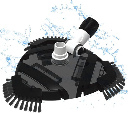 Wessel-Werk Pool Vacuum Heads with Profesional Weighted Design and Flexible Side Brush Strips to Deep Clean Inground & Above Ground Pools (Triangle Pool Vacuum Head)