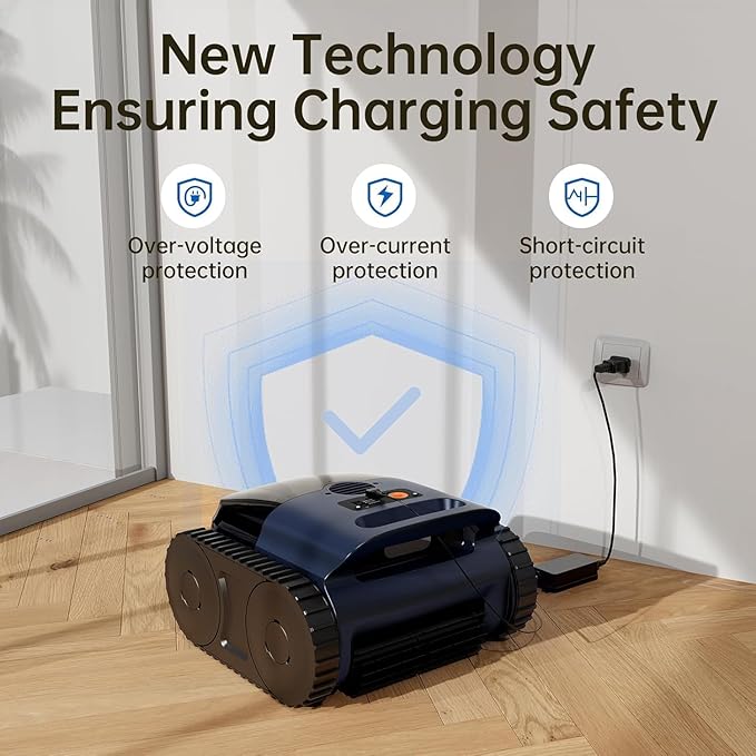 [2026 Upgrade] Pool Vacuum for Inground Pools,Robotic Pool Cleaner for Floor/Wall Climbing/Waterline Cleaning, Dual-Motor System Powerful Suction,Extended 180-Min Runtime for Pools up to 2100 Sq.Ft