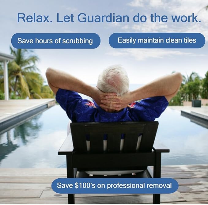 Calcium Releaser & Scum Line Remover- Guardian Pool & Tile Cleaner, 1 qt. - Targets Calcium, SAVES Elbow Grease