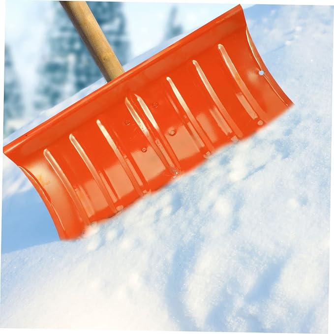 Totority Outdoor Heavy Duty Snow Shovel Head with Wear Resistant Manganese Steel Blade Lightweight Labor Saving Ice Removal Tool for Driveway Sidewalk and Outdoor Snow Cleaning