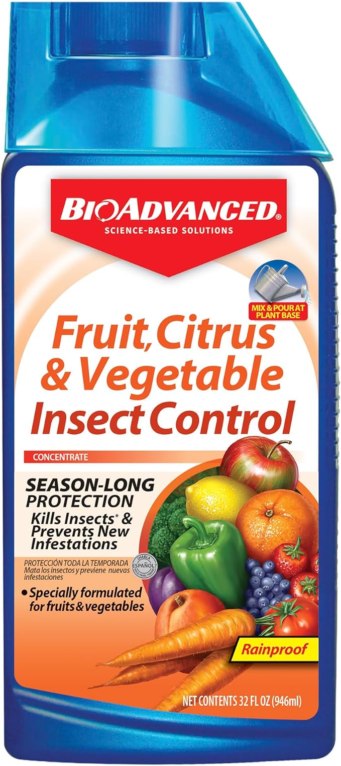 BioAdvanced Fruit, Citrus & Vegetable Insect Control for Edible Gardening, 32 oz