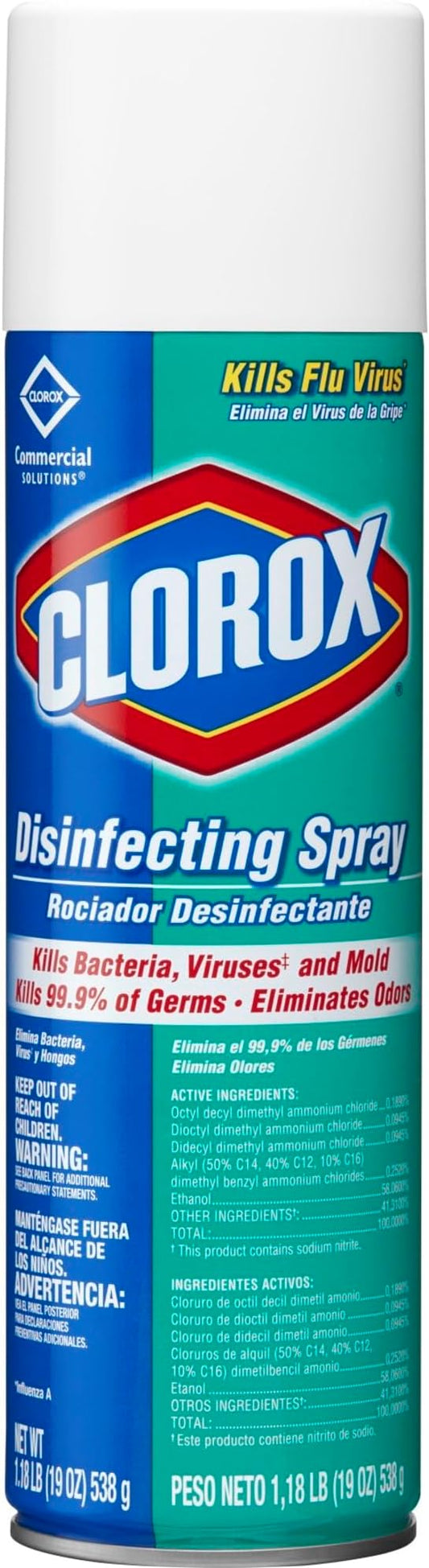 Clorox Disinfectant Spray, 19 Ounce, 1 Each