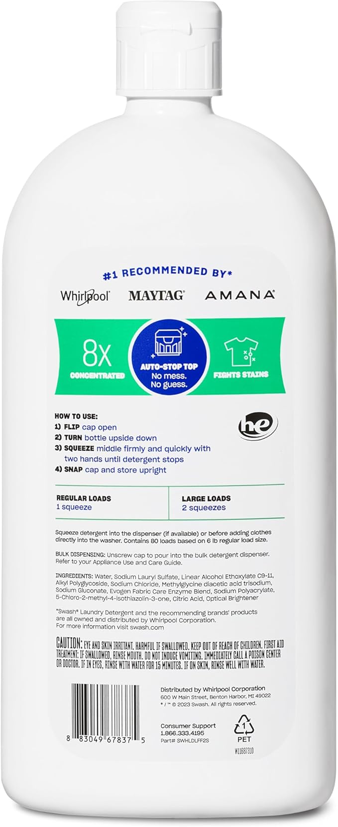 Swash?? Smells Like Nothing HE Ultra-Concentrated Liquid Laundry Detergent