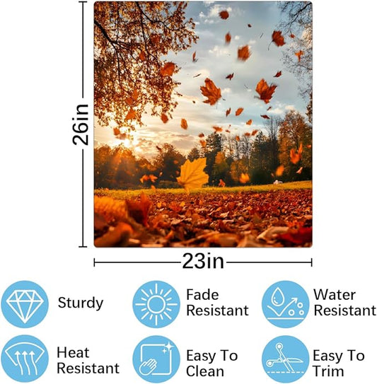 Autumn Golden Maple Dishwasher Magnet Cover for The Front Magnetic Dishwasher Door Covers Dish Washer Sticker Wrap Home Decorative Appliances Panel Decal Kitchen Decor 23" x 26" (Magnetic)