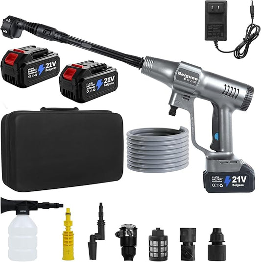 Cordless 1450 PSI Pressure Wassher Brushless, 2 * 4000mAH Batteries