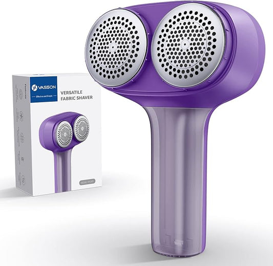 VASSON Fabric Shaver, Sweater Depiller & Pilling Remover | Dual-Head Design for 2X Faster Pilling Removal on Sweaters & Couches by VASSON