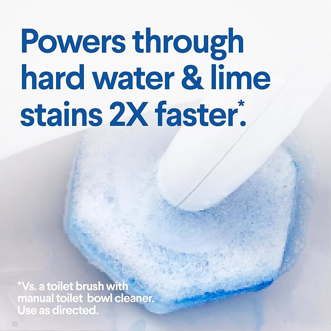 CLOROX ToiletWand Toilet Bowl Cleaner- Toilet Brush,Storage Caddy and 16 Disinfecting Refill Heads,(Pack of 6)