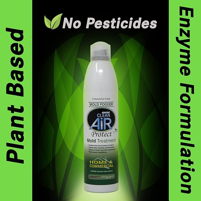 Protect™ Home & Commercial Mold-Treatment Plant-Based Mold-Odor Remover Fogger Treatment - eco-friendly solution for a safer and healthier living and working space. (14 oz)