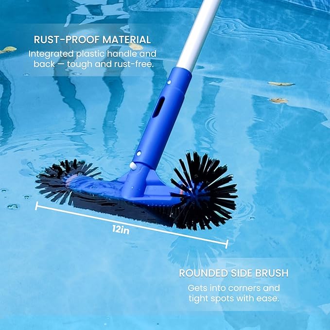 Poolvio Pool Cleaning Kit Bundle– Inground & Premium Above-Ground Combo Set