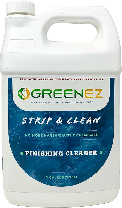 Cleaner | Heavy-Duty Stripper Residue & Grease Remover for Wood | Concentrated Kitchen Degreaser & Stain Remover | Prepares Surfaces for New Finishes - 1 Gallon