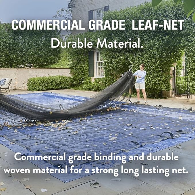 Doheny’s Professional Grade Leaf Nets for Above Ground Pools – 18' Round – Makes Clean-Ups Fast – Lightweight, Versatile & Durable – Keeps Leaves Out