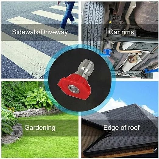 Gutter Cleaning Tool Spray Wand 5 Nozzles, 4000PSI Lance Extension Roofs Gutters