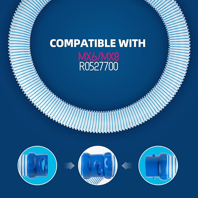 7Pack Pool Vacuum Hose for Zodiac MX6 MX8 39Inch Twist Lock Pool Cleaner Hose Replacement Parts Kit