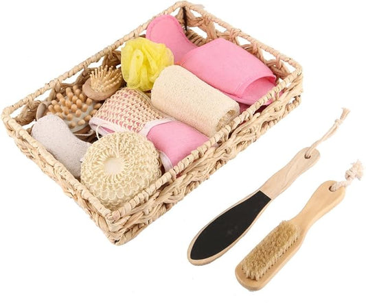 Home Bathroom Bath Cleaning Accessory Tool Brush Set 10 in 1 Assorted Color (id: 71e 154 17e 1ca 454