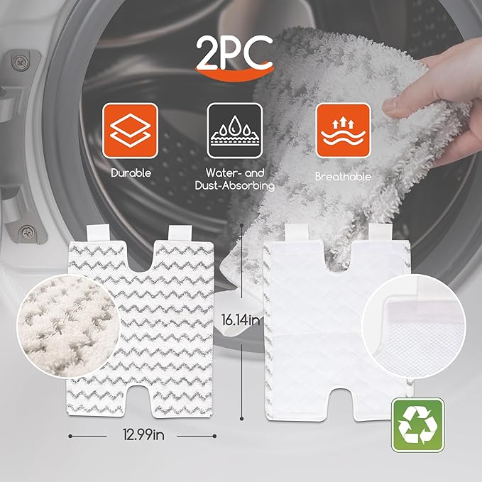 Steam Mops for Floor Cleaning, Unique Double-Sided Flip Design, 15 Seconds Fast Heating，10-in-1 Steam Cleaner for Kitchen, Living Room Wood Floor Tile Cleaning