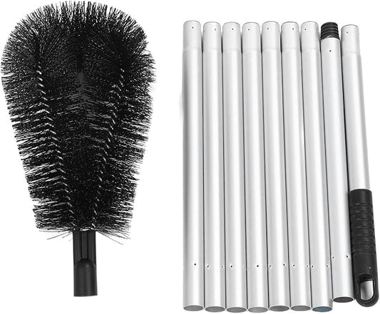 Gutter Cleaning Tool, Multifunctional Brush, Long Reach - High Efficiency Dirt Removal, Durable PET PP Aluminum, Ideal for Roof and Drainage Maintenance