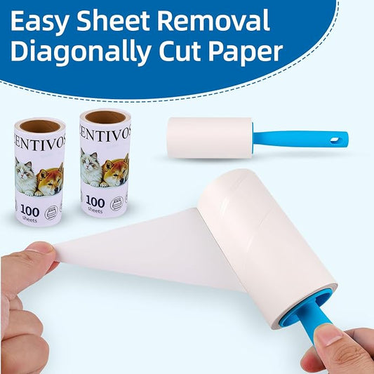 Strong 800-sheet lint Roller removes Dog & cat Fur - Image 2