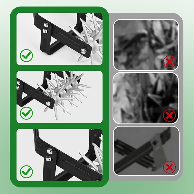 Rotary Cultivator, can Loosen Soil and Remove Weeds, a 2-in-1 Tilling Tool, with a 67-in Long Handle, Suitable for Tilling in Flower Beds, Planter Boxes, Vegetable Plots and Courtyards