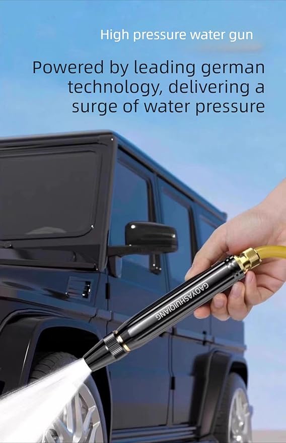 Home high-Pressure car wash Water Gun with Booster Nozzle, a Must-Have for Watering Plants and Vegetables, and car Washing.