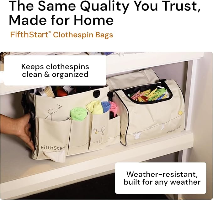 FifthStart Cleaning Caddy Bag for Professionals - Heavy-Duty Organizer with Shoulder Strap, 9 Pockets, Washable Mesh Base & Adjustable Compartments for Cleaning Supplies (Green, Large)