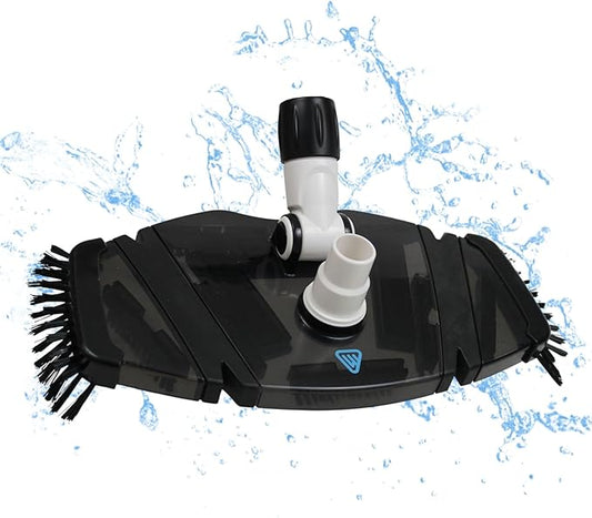 Wessel-Werk Pool Vacuum Heads with Profesional Weighted Design and Flexible Side Brush Strips to Deep Clean Inground & Above Ground Pools (Rectangular Pool Vacuum Head)