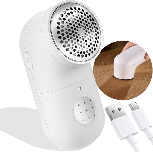 Fabric Shaver, USB Rechargeable Lint Remover for Clothes, Sweater | Cordless Clothes Defuzzer, Portable Sweater Shaver to Trim Pills from Clothes, Sweater, Furniture, 2.0 Pro, Beige by Garstor