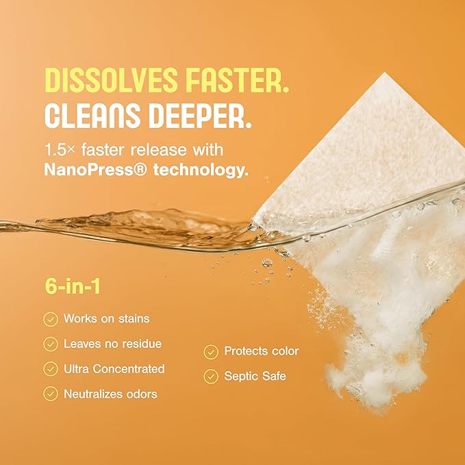 Proofed! Laundry Detergent Sheets, 64 Count, Sport Scent, The Only 100% Plastic-Free Sheet, No PVA or PVOH, Hypoallergenic, Bio-Based Ingredients, Made in USA, 2 Boxes