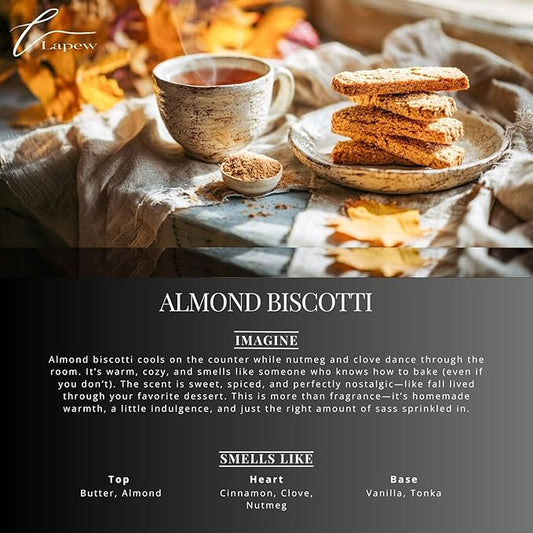 Lapew Almond Biscotti Bundle – Carpet Deodorizer Powder & Scented Mop Soap Set – Odor Eliminator for Pet-Friendly Homes (Nutmeg & Spice Fragrance)