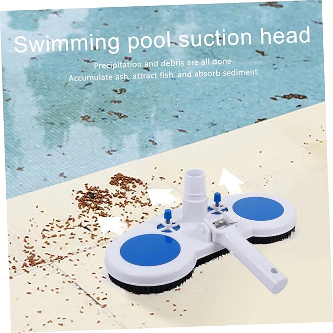 2pcs Pool Cleaning Suction Head Plastic Pool Cleaning Tool for Debris Removal Compatible Suction Machines for Above Ground Inground