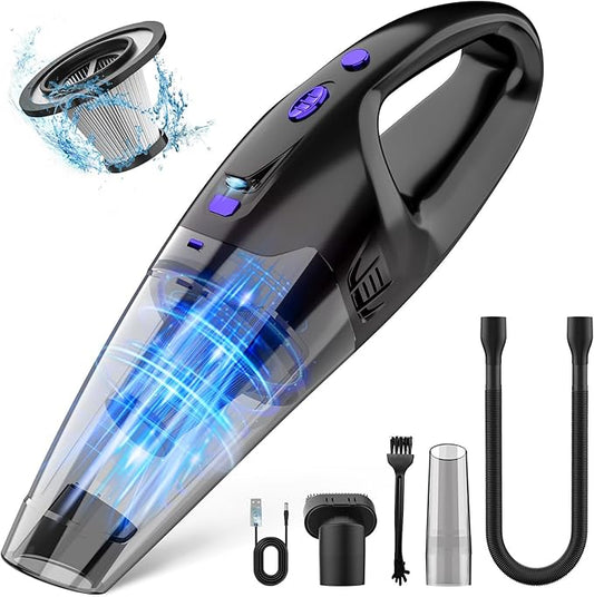 BSRCO Handheld Vacuum Cordless, Lightweight 1.65 lbs Home, and Pet Hair(Purple)