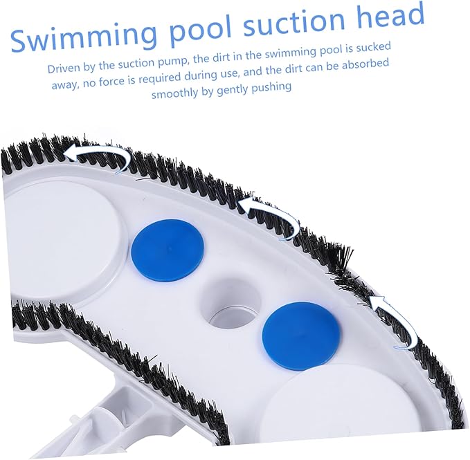 2pcs Pool Cleaning Suction Head Plastic Pool Cleaning Tool for Debris Removal Compatible Suction Machines for Above Ground Inground
