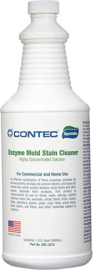 Groom Industries Household Cleaners Sporicidin Enzyme Mold Cleaner Concentrate, 32 Ounce