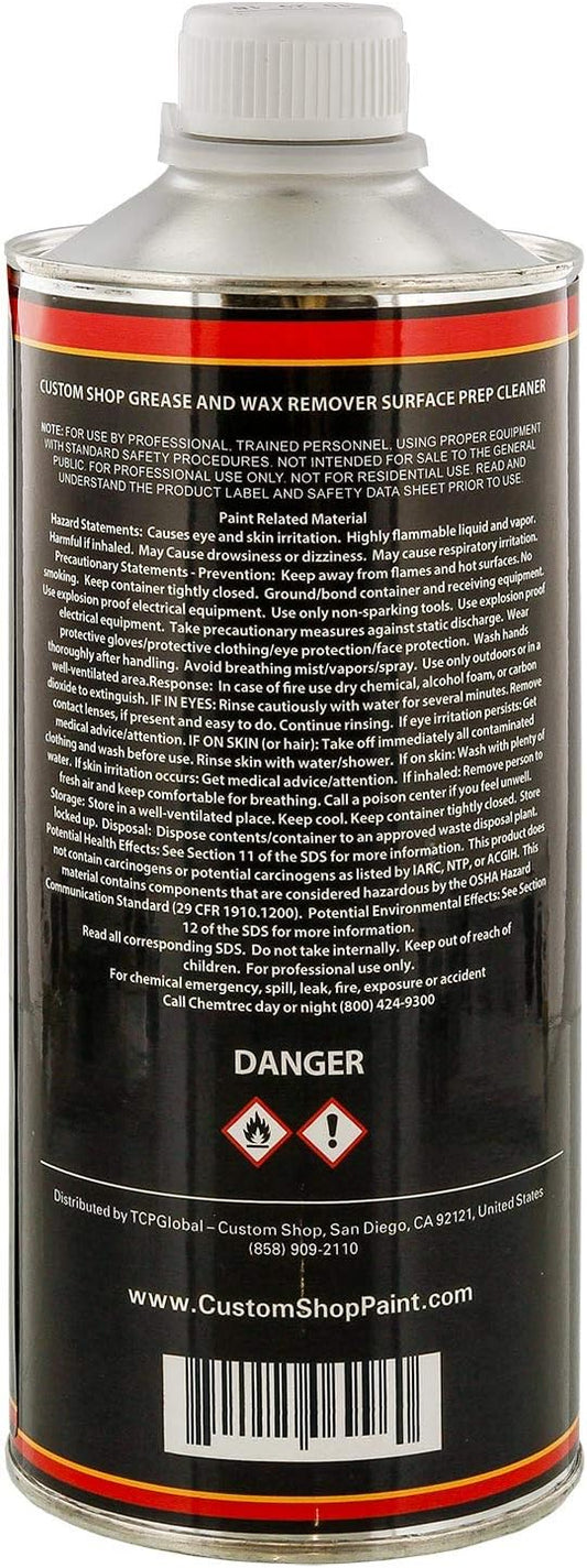Restoration/Custom Shop KW901 - Automotive Grease and Wax Remover Surface Prep Cleaner for before Automobile Painting and all Painting Projects (Quart)
