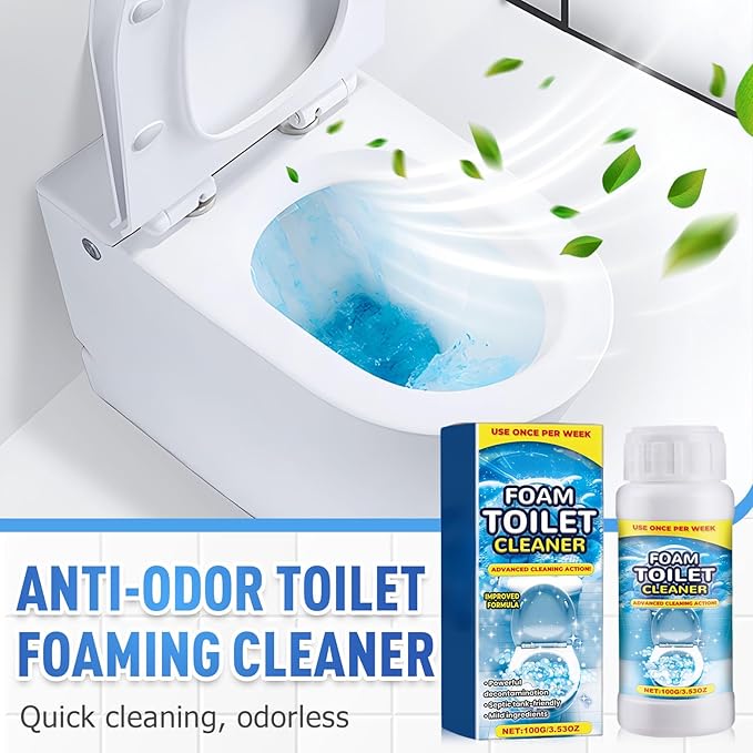2025 Upgraded Foam Toilet Cleaner, New Powerful Toilet Bowl Cleaner, Advanced Bathroom Cleaner for Home, Powerful Instant Bowl Cleaners for Toilets Squatting Pans (1)