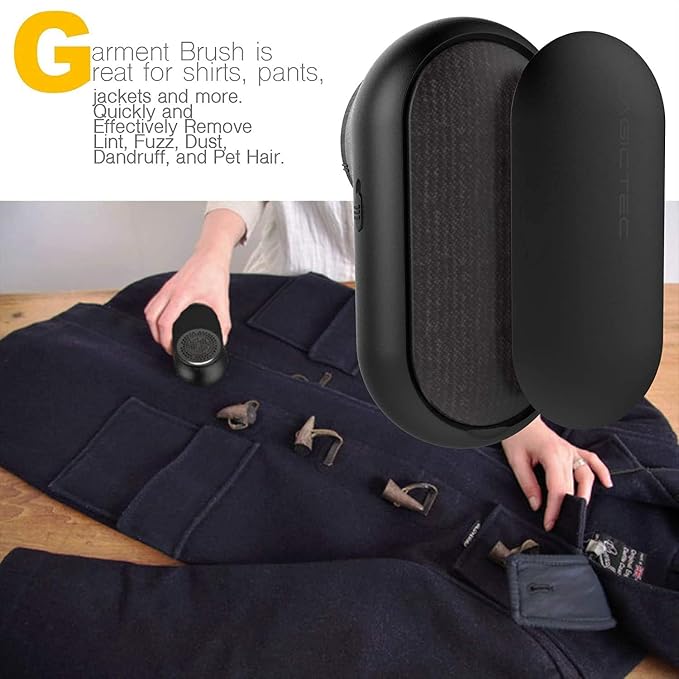 Rechargeable Fabric Shaver, Magictec Lint Remover Sweater Defuzzer Lints Fuzzs Pills Pilling Trimmer for Clothes and Furniture -Battery Operated (Black) - Image 5