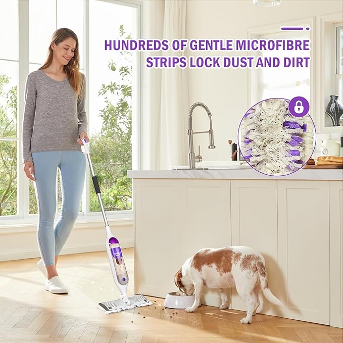 15 Pack Disposable Moping Pads Refills for Power Mop??? Multi-Surface Mop and PowerMop??? Wood Mop, Replacement Mop Pads for Floor Cleaning